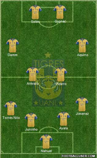 Club Universitario de Nuevo León Formation 2015
