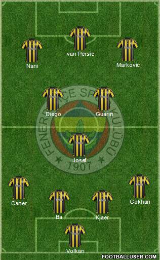Fenerbahçe SK Formation 2015