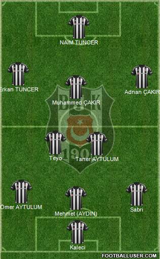 Besiktas JK Formation 2015