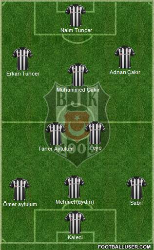Besiktas JK Formation 2015