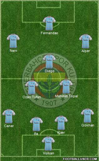 Fenerbahçe SK Formation 2015