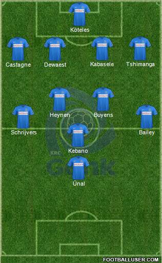 K Racing Club Genk Formation 2015