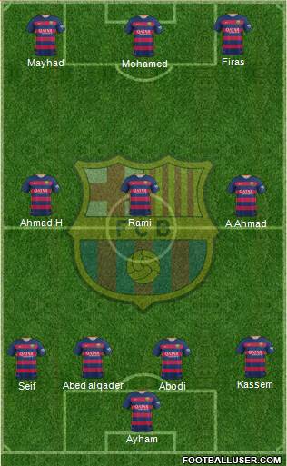 F.C. Barcelona Formation 2015