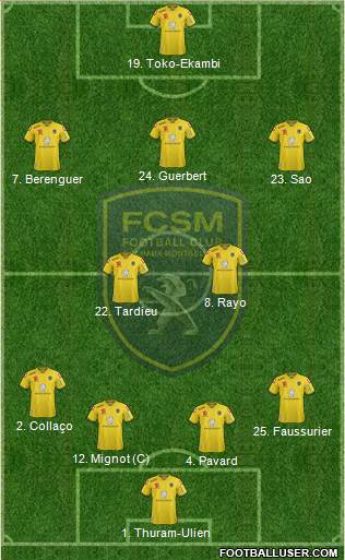FC Sochaux-Montbéliard Formation 2015