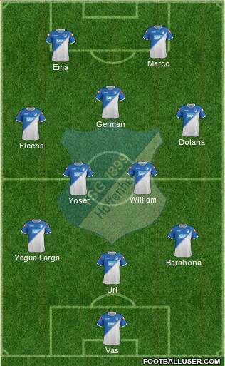 TSG 1899 Hoffenheim Formation 2015