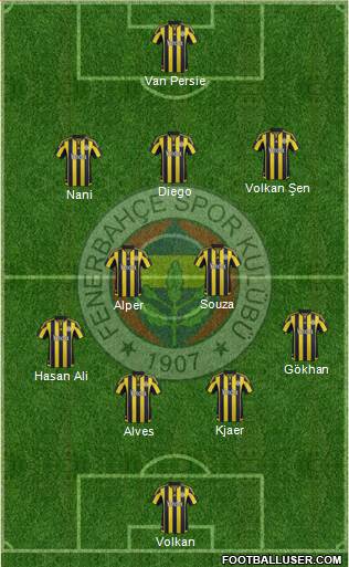 Fenerbahçe SK Formation 2015