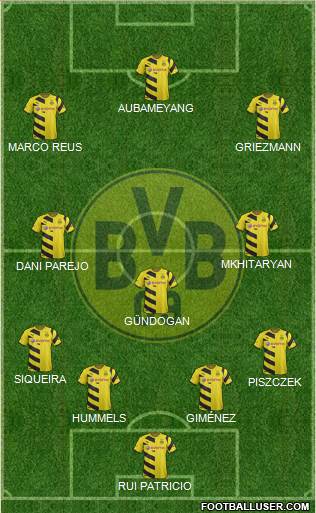 Borussia Dortmund Formation 2015