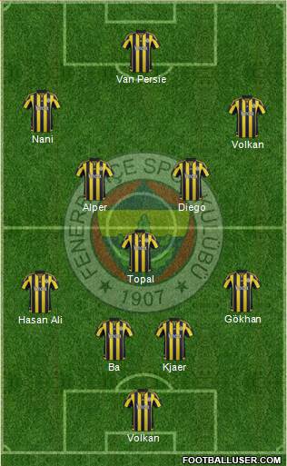 Fenerbahçe SK Formation 2015