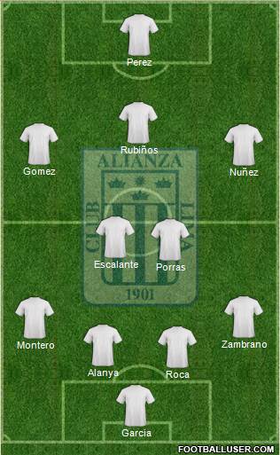 C Alianza Lima Formation 2015