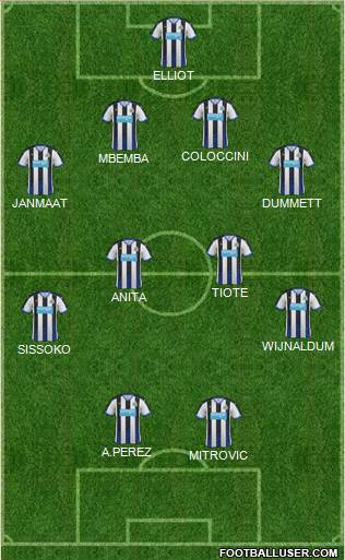 Newcastle United Formation 2015
