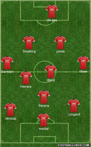 Manchester United Formation 2015