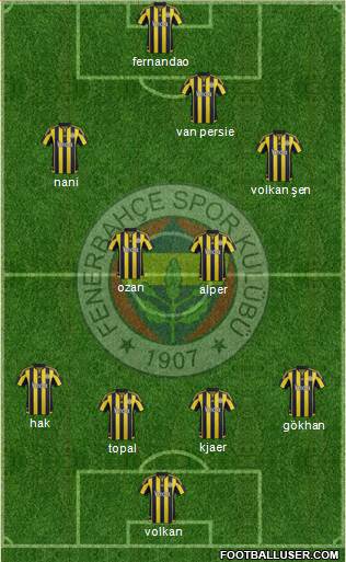 Fenerbahçe SK Formation 2015