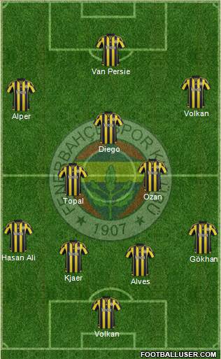Fenerbahçe SK Formation 2015