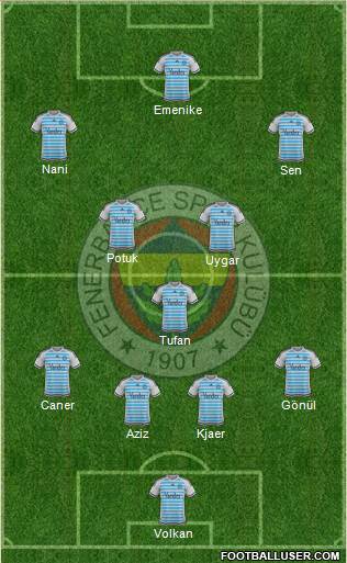 Fenerbahçe SK Formation 2015