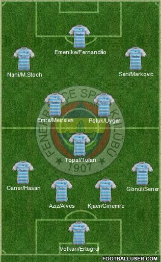Fenerbahçe SK Formation 2015