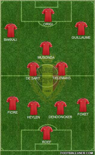 Belgium Formation 2015