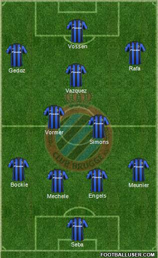 Club Brugge KV Formation 2015
