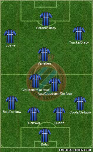 Club Brugge KV Formation 2015