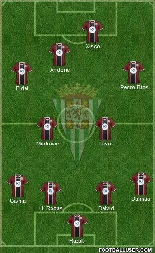 Córdoba C.F., S.A.D. Formation 2015