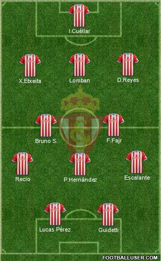 Real Sporting S.A.D. Formation 2015