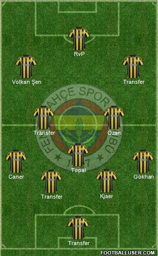 Fenerbahçe SK Formation 2015