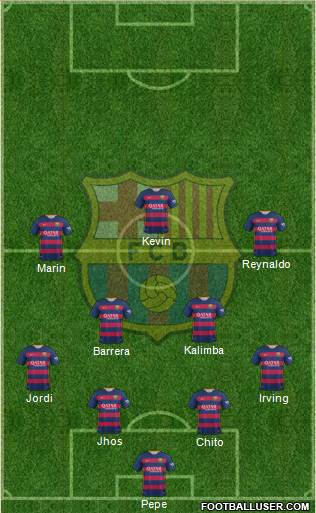 F.C. Barcelona Formation 2015