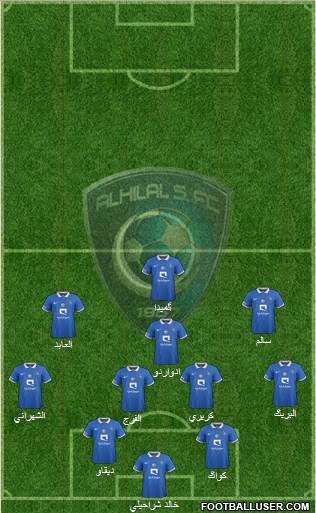 Al-Hilal (KSA) Formation 2015