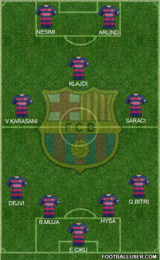 F.C. Barcelona Formation 2015