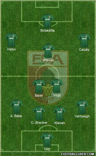 FC Augsburg Formation 2015