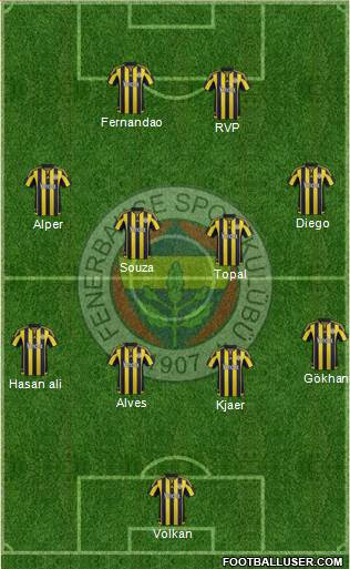 Fenerbahçe SK Formation 2015