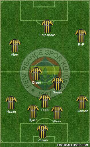 Fenerbahçe SK Formation 2015