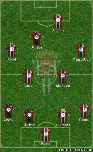 Córdoba C.F., S.A.D. Formation 2015