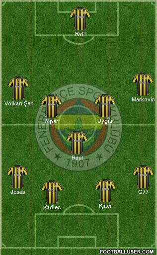 Fenerbahçe SK Formation 2015