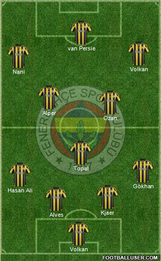 Fenerbahçe SK Formation 2015