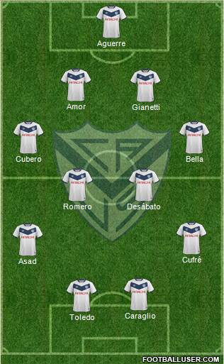 Vélez Sarsfield Formation 2015