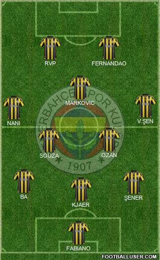 Fenerbahçe SK Formation 2015