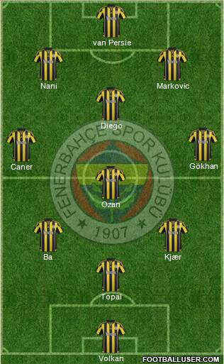 Fenerbahçe SK Formation 2015