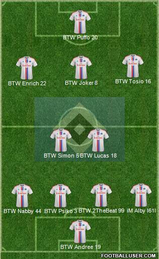 Hamburger SV Formation 2015