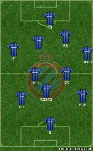 Club Brugge KV Formation 2015