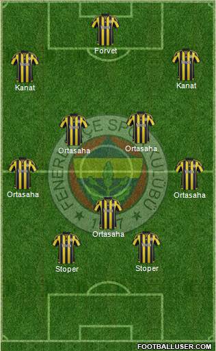 Fenerbahçe SK Formation 2015