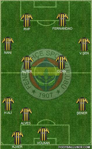 Fenerbahçe SK Formation 2015