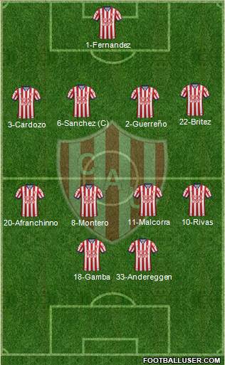 Unión de Santa Fe Formation 2015