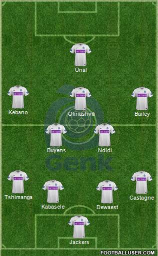 K Racing Club Genk Formation 2015