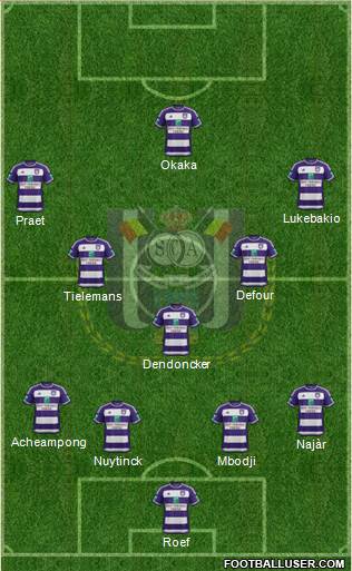 RSC Anderlecht Formation 2015