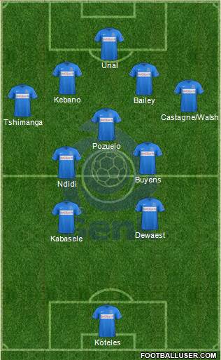 K Racing Club Genk Formation 2015