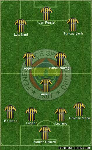 Fenerbahçe SK Formation 2015