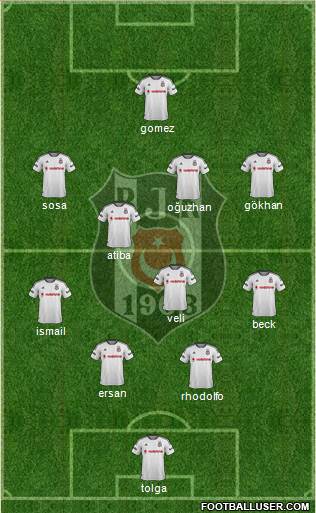 Besiktas JK Formation 2015