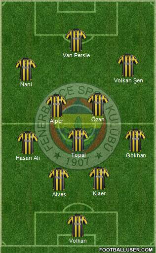 Fenerbahçe SK Formation 2015