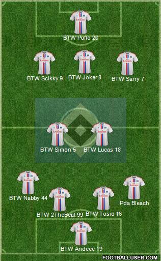 Hamburger SV Formation 2015
