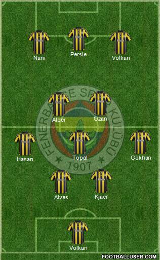 Fenerbahçe SK Formation 2015
